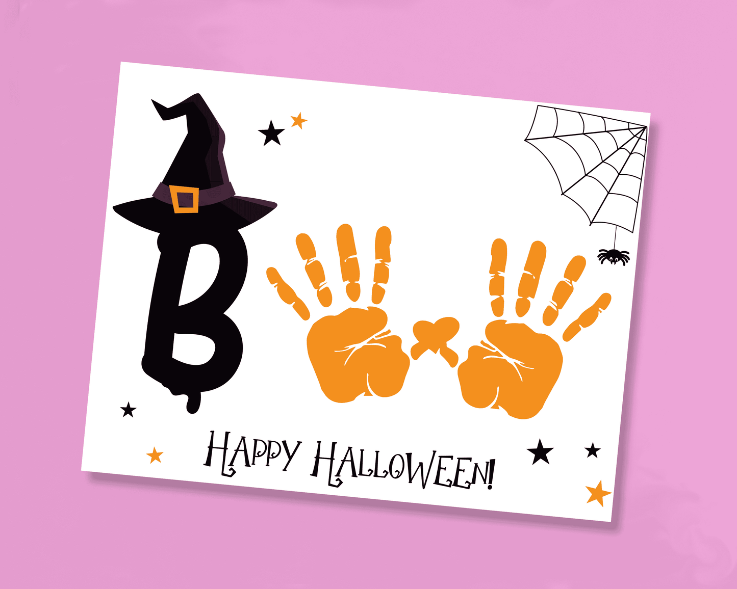 Boo Halloween Handprint Craft