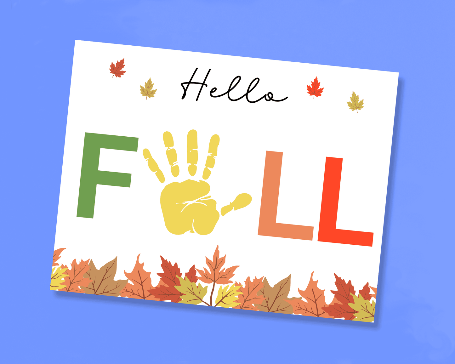 Fall Leaf Handprint Craft