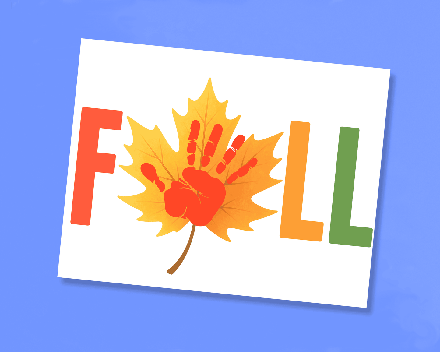 Fall Leaf Handprint Craft