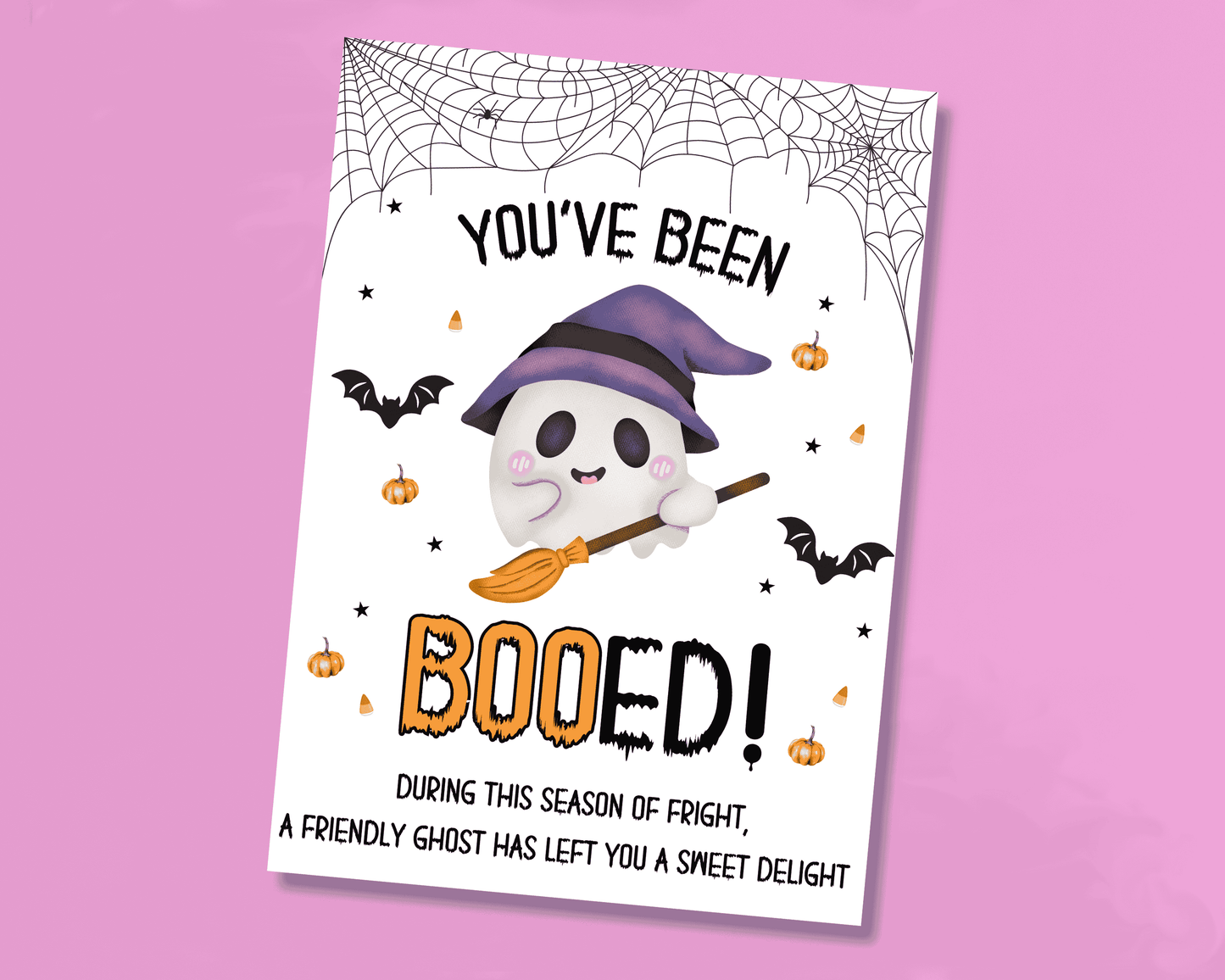 You've been Booed Editable Halloween Sign