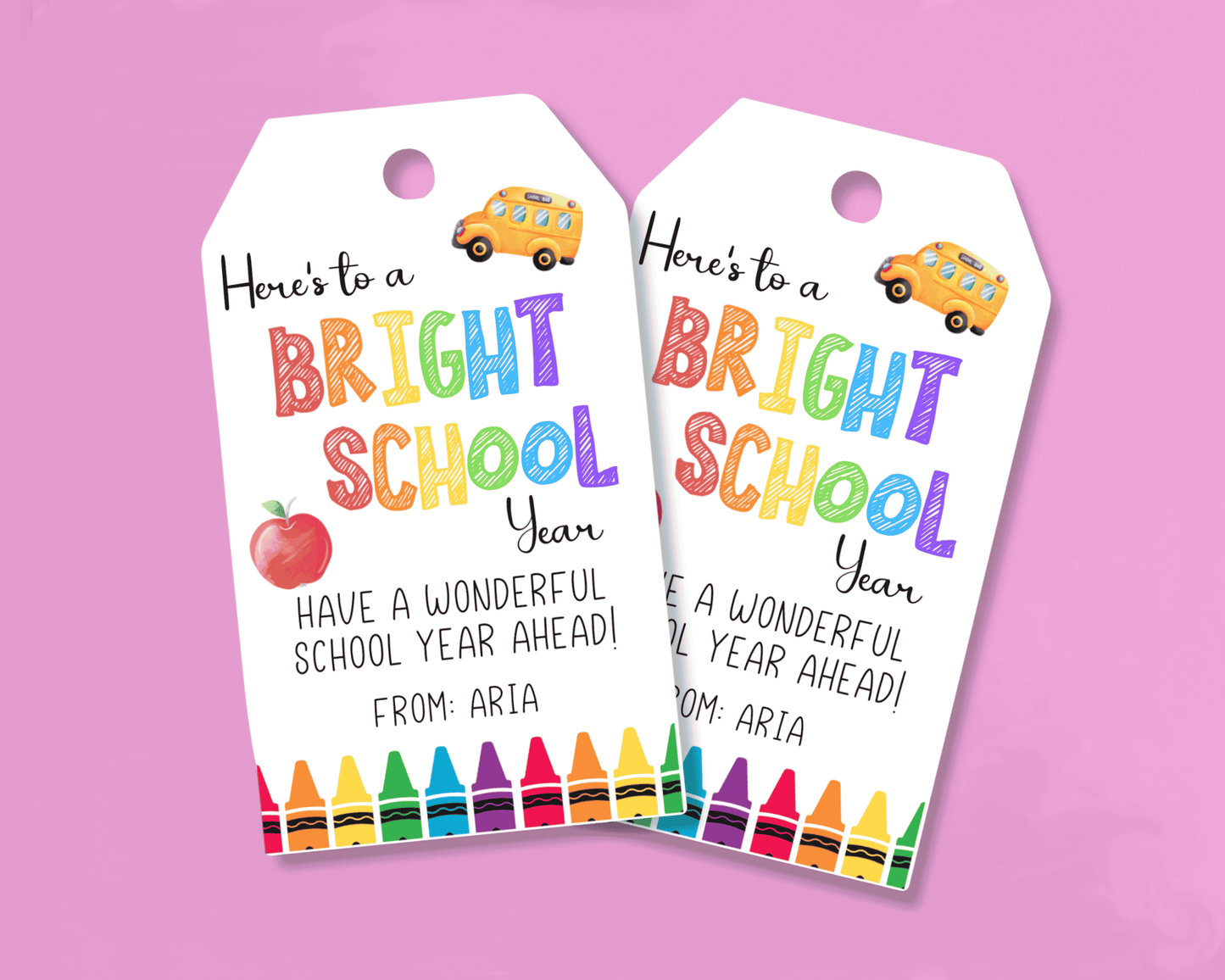 EDITABLE Teacher Appreciation Gift Tag
