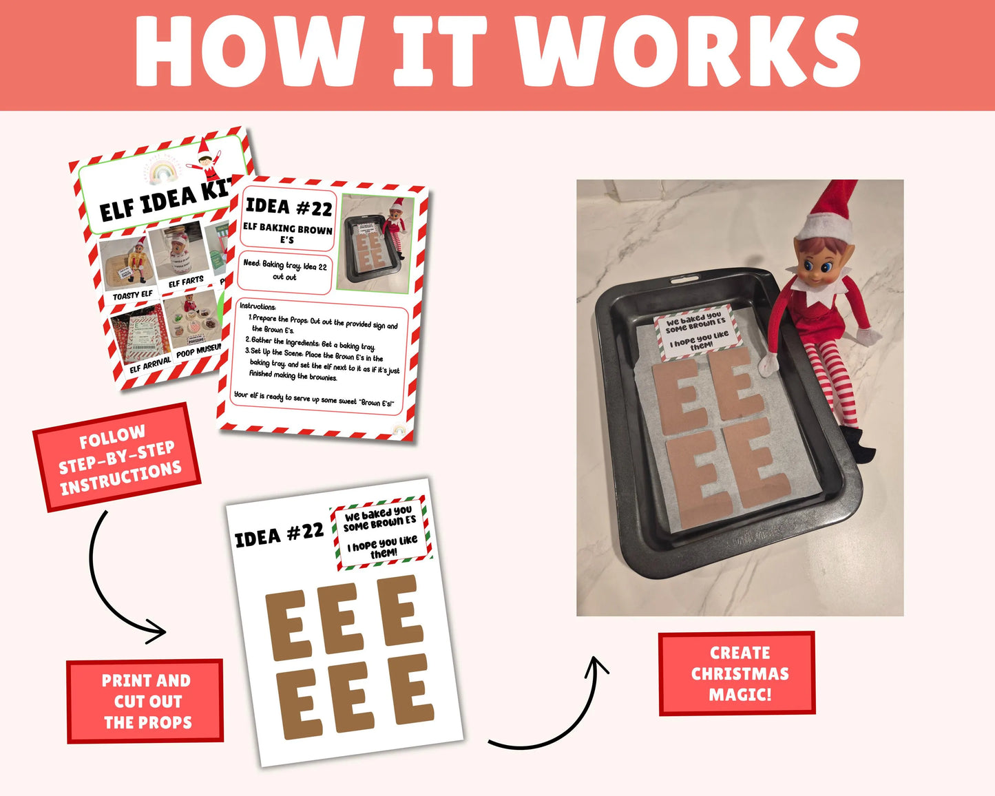40 Scenes Easy Printable Elf Kit