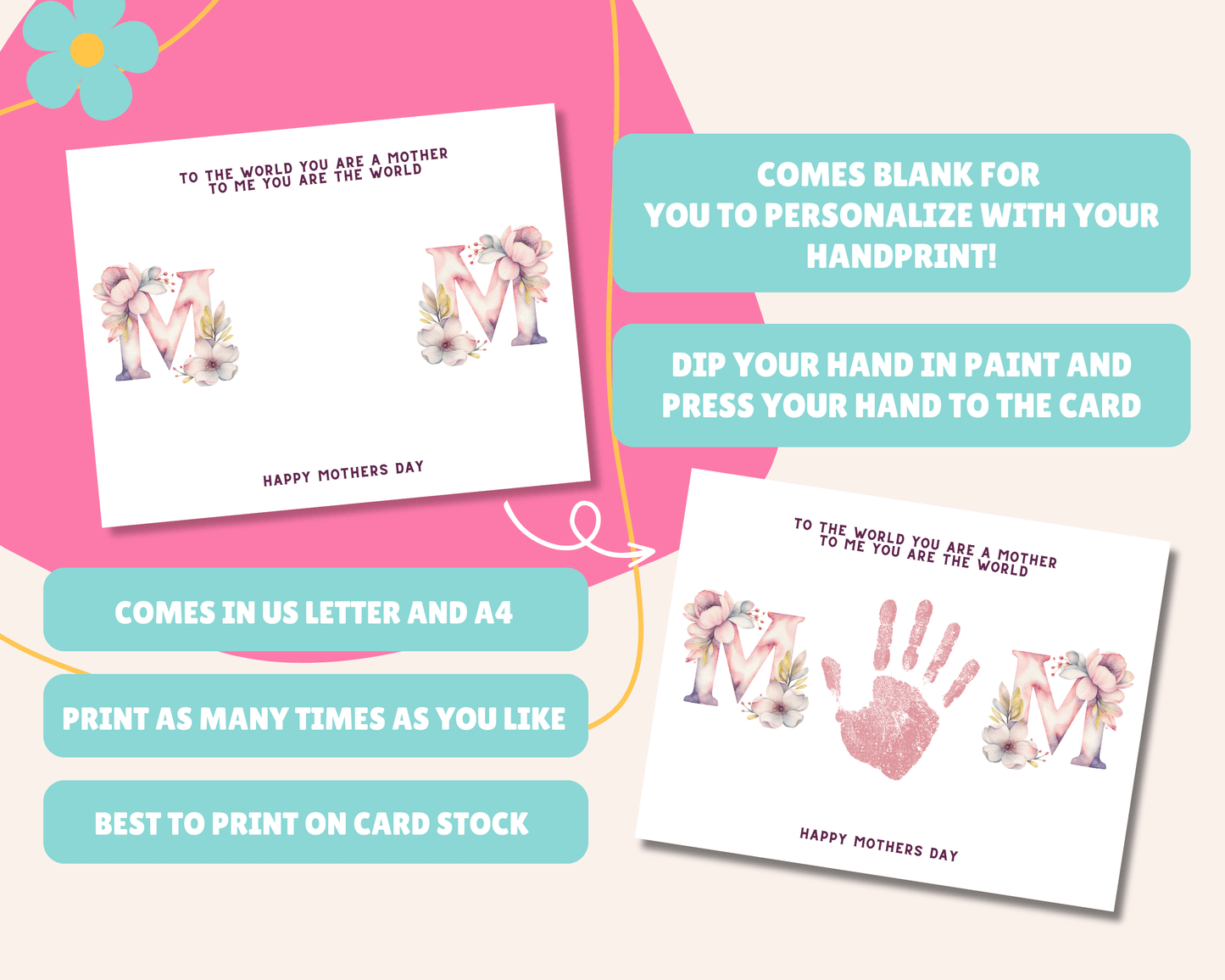 Mother's Day Handprint Art & Activity Bundle