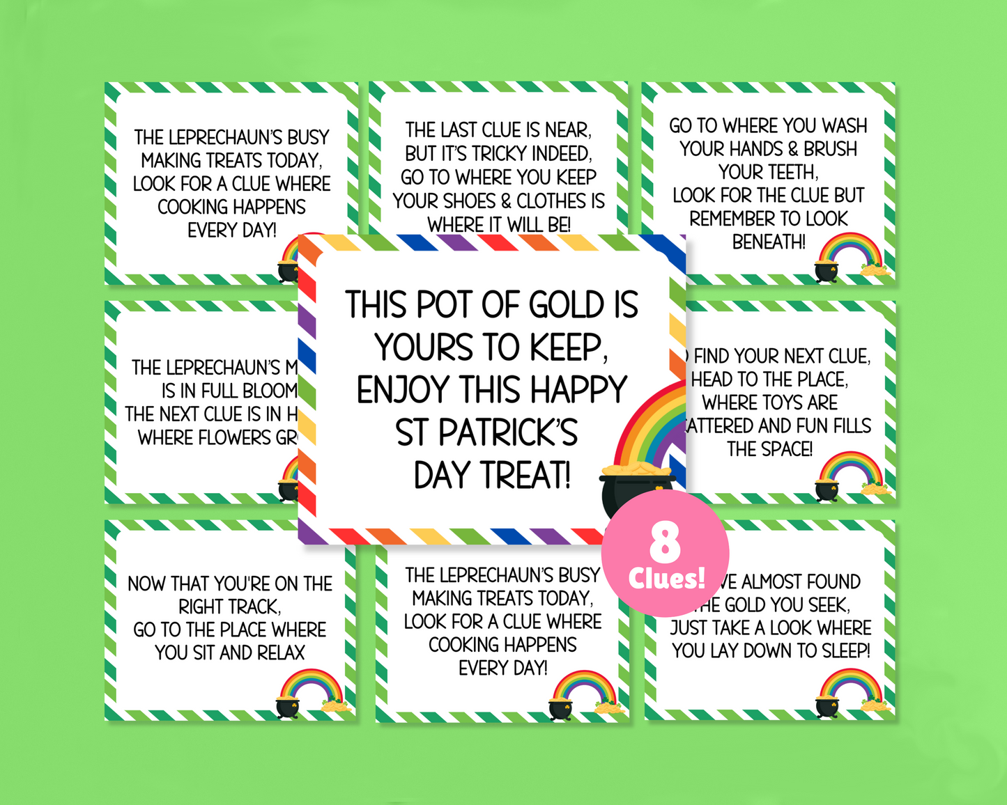 St Patrick's Day Leprechaun Treasure Hunt