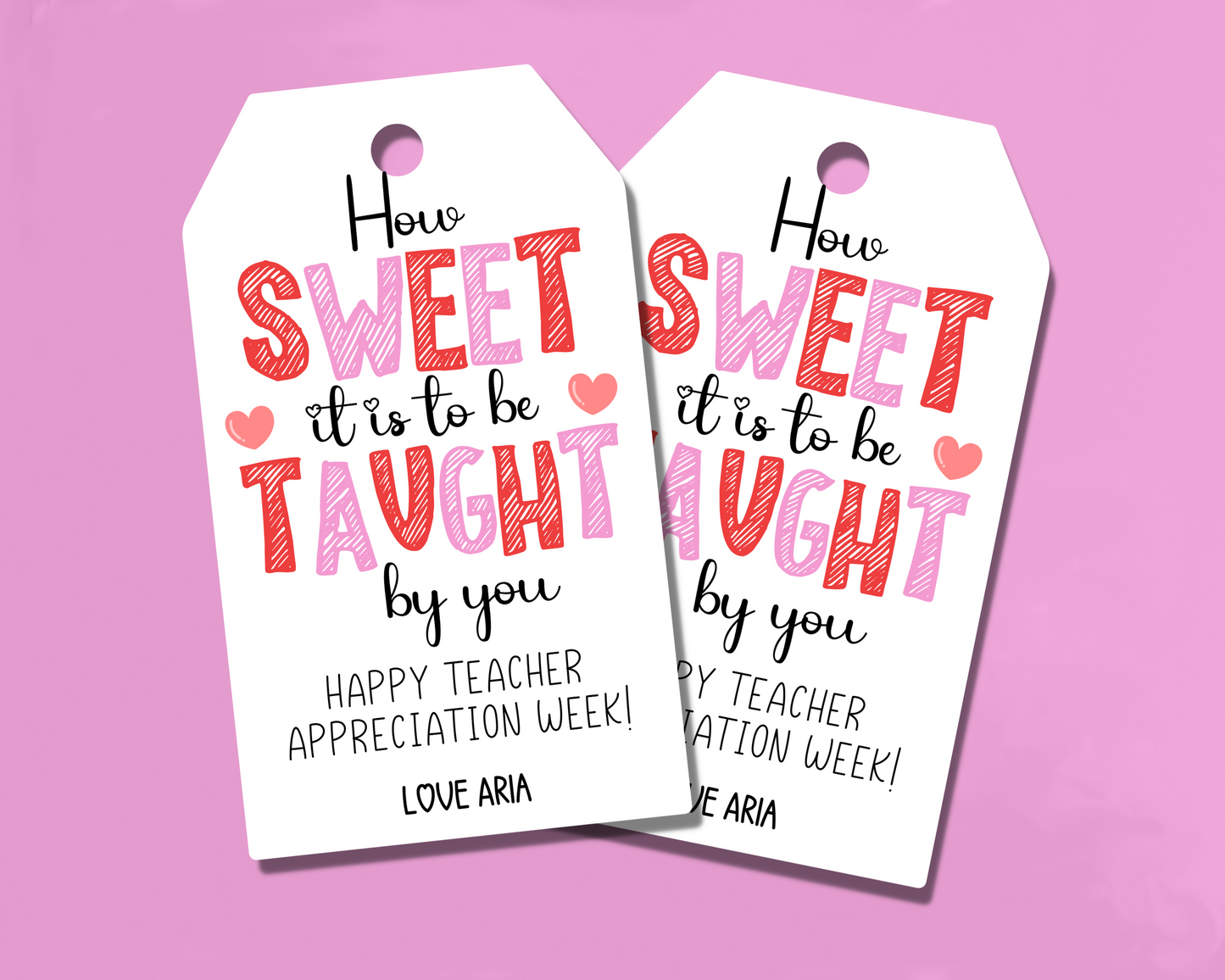 EDITABLE Teacher Appreciation Gift Tag