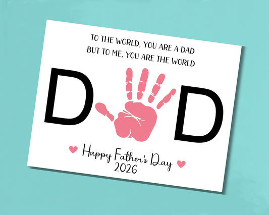 Fathers Day Handprint Art