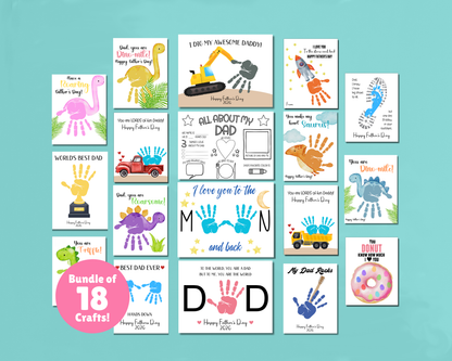 Fathers Day Handprint Art Bundle