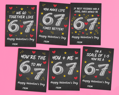Editable 6 7 Kids Valentine Cards for Kids for Classroom Valentine