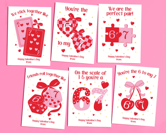 Editable 6 7 Kids Valentine Cards for Kids for Classroom Valentine