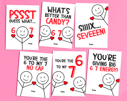 Editable 6 7 Kids Valentine Cards for Kids for Classroom Valentine