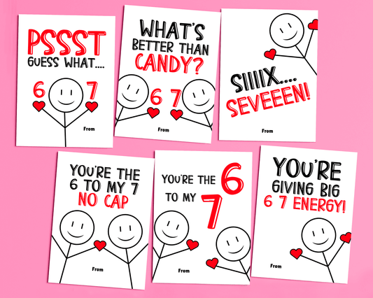 Editable 6 7 Kids Valentine Cards for Kids for Classroom Valentine