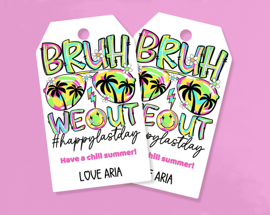 EDITABLE Last Day of School Gift Tag