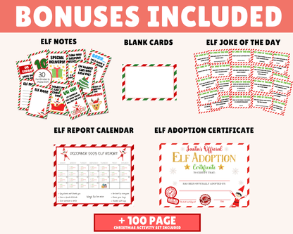 40 Cheeky Scenes Easy Printable Elf Kit