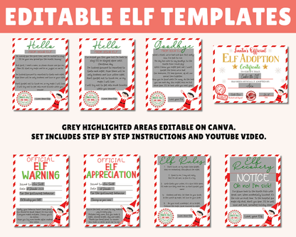 40 Cheeky Scenes Easy Printable Elf Kit