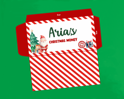 EDITABLE Christmas Money Envelope Template