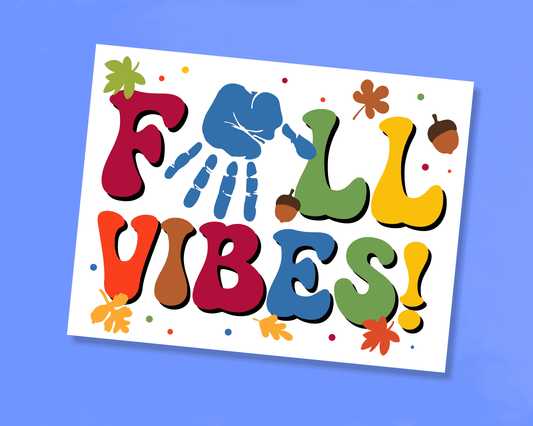 Colorful Fall Vibes Handprint Craft