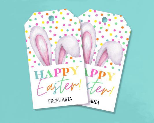 Editable Easter Gift Tags, Printable Easter Basket Tags