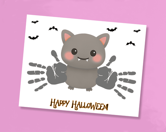 Cute Bat Handprint Craft