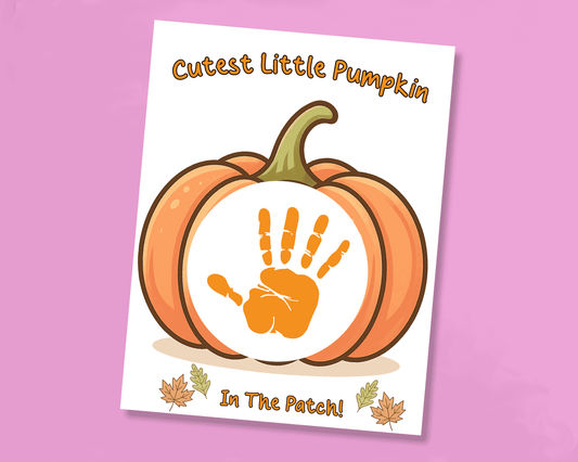 Cutest Little Pumpkin Handprint Craft