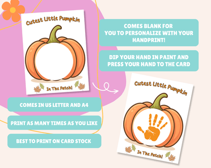 Cutest Little Pumpkin Handprint Craft