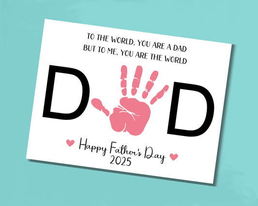 Fathers Day Handprint Art