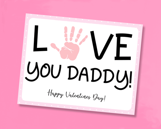 Printable Handprint Art for Dad