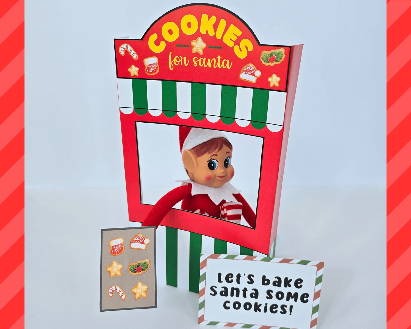 Elf Cookie Stand Set