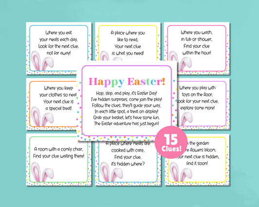 Editable Easter Egg Treasure Hunt, Kids Easter Activities