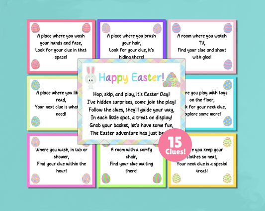 Editable Easter Egg Treasure Hunt, Kids Easter Activities