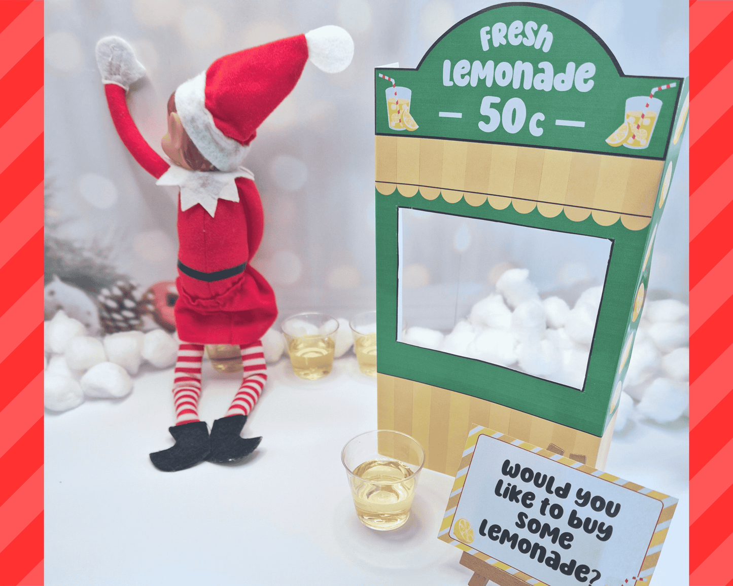 Elf Lemonade Stand Set