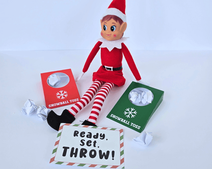 Elf Snowball Toss Prop