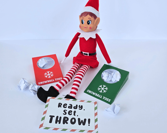 Elf Snowball Toss Prop
