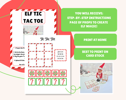 Elf Tic Tac Toe Set