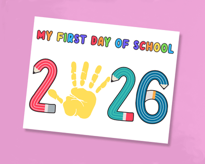 First Day Of School Handprint Craft