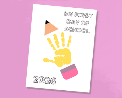First Day Of School Handprint Craft
