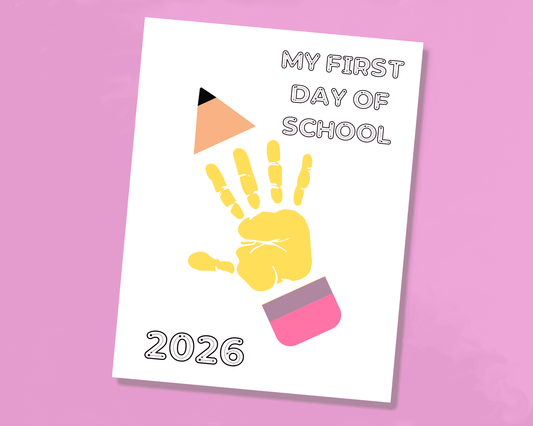 First Day Of School Handprint Craft