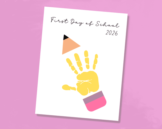 First Day Of School Handprint Craft