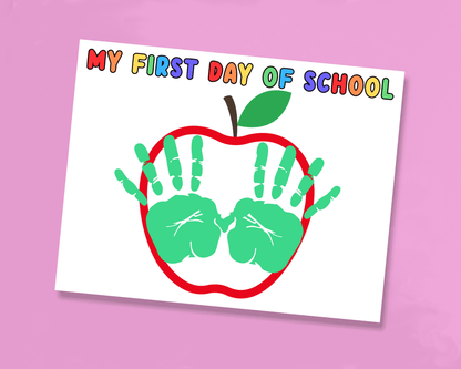 First Day Of School Handprint Craft