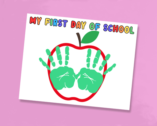 First Day Of School Handprint Craft