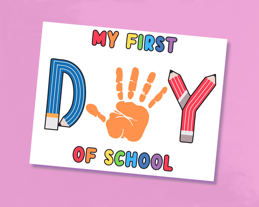 First Day Of School Handprint Craft