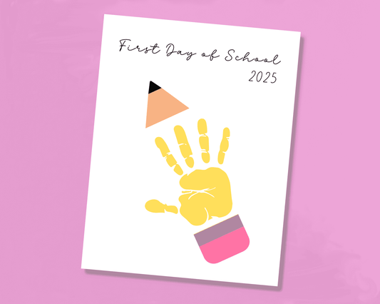 First Day Of School Handprint Craft
