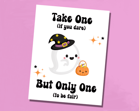 Halloween Boo Treat Sign