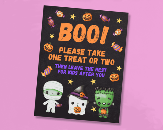 Halloween Treat Sign