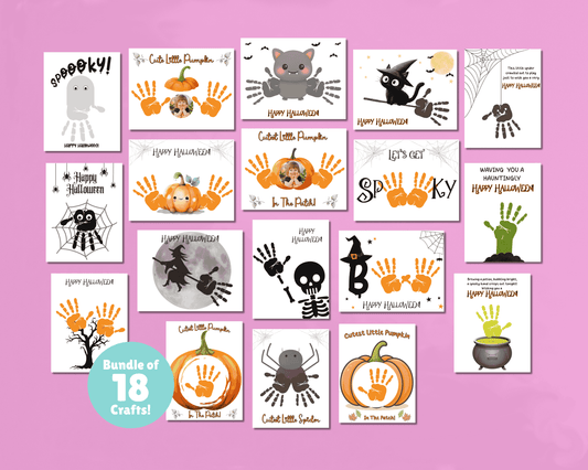 Halloween Art Handprint Craft Bundle
