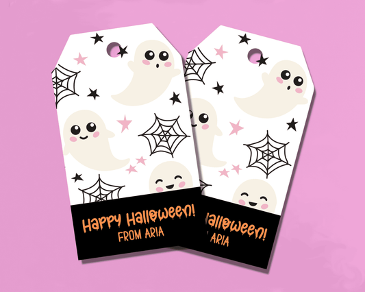 Happy Halloween Ghost Tags