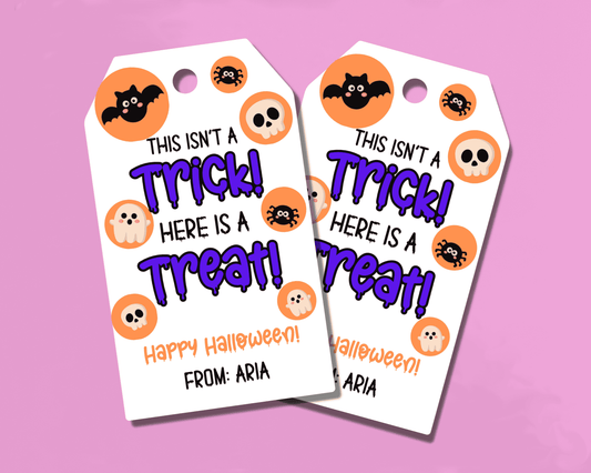 Trick or Treat Halloween Gift Tags