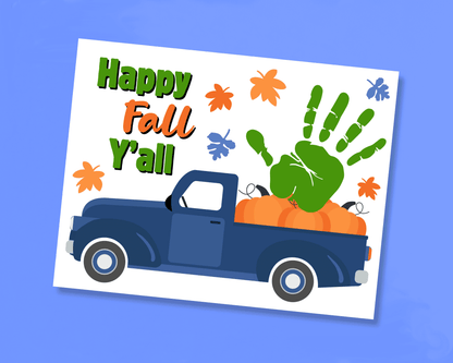 Happy Fall Y'all Handprint Craft