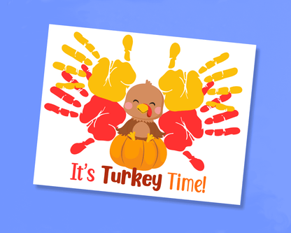 It's Turkey Time Fall Handprint Craft