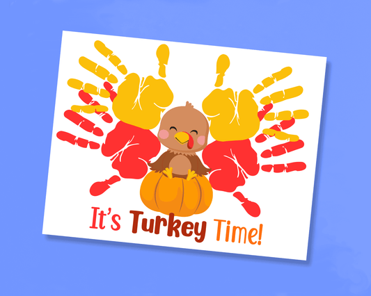 It's Turkey Time Fall Handprint Craft