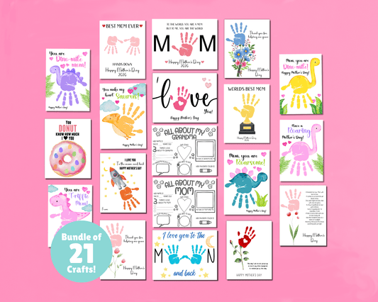 Mother's Day Handprint Art & Activity Bundle